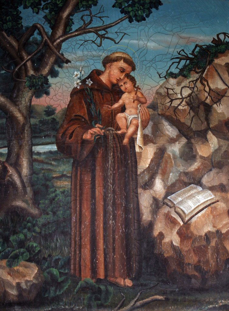 Imagem de Santo Antônio de Pádua com o Menino Jesus